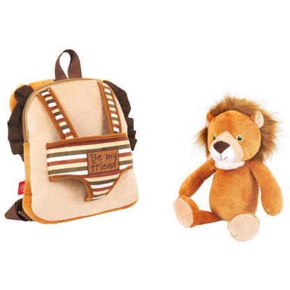 Mochila reversible Perletti con peluche de león Lenny Lion - 3