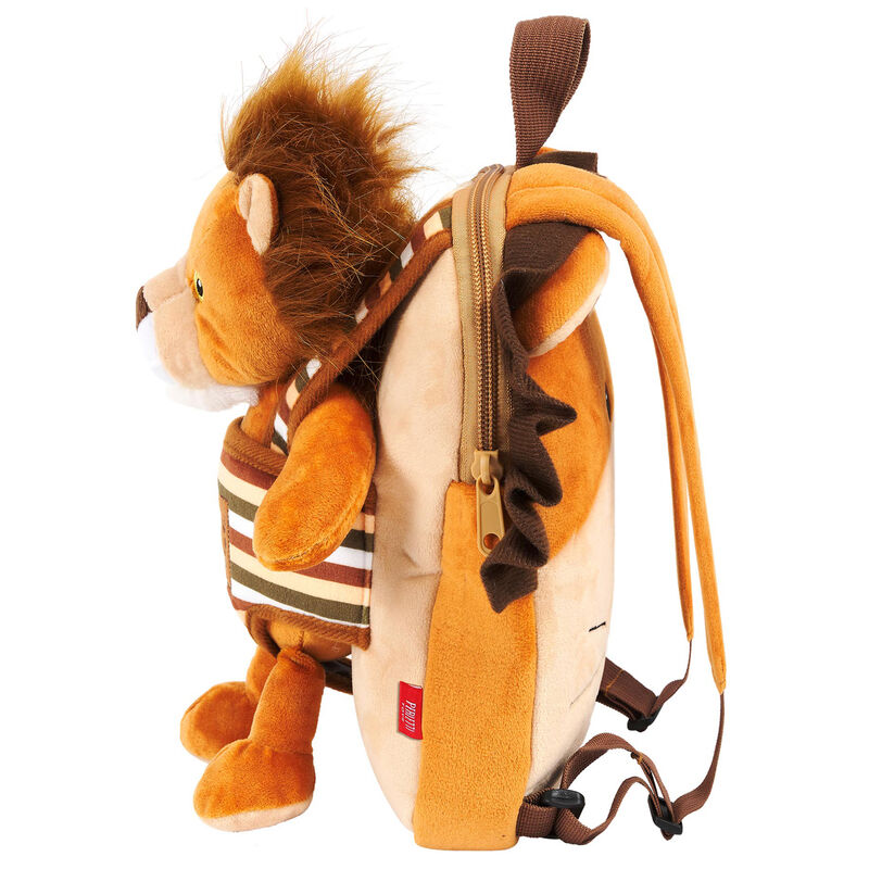 Mochila reversible Perletti con peluche de león Lenny Lion - 6