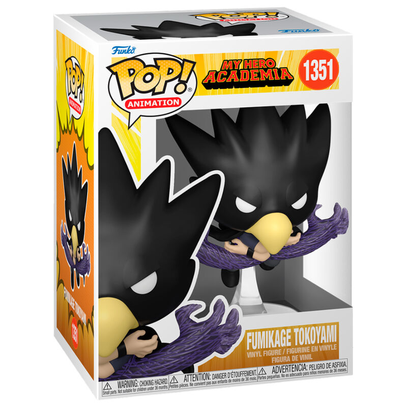 Figura Funko POP! de Fumikage Tokoyami en caja de My Hero Academia