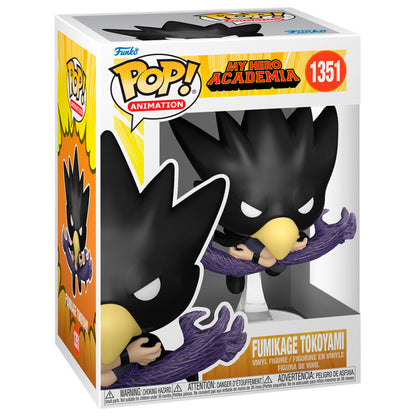 Figura Funko POP! de Fumikage Tokoyami en caja de My Hero Academia
