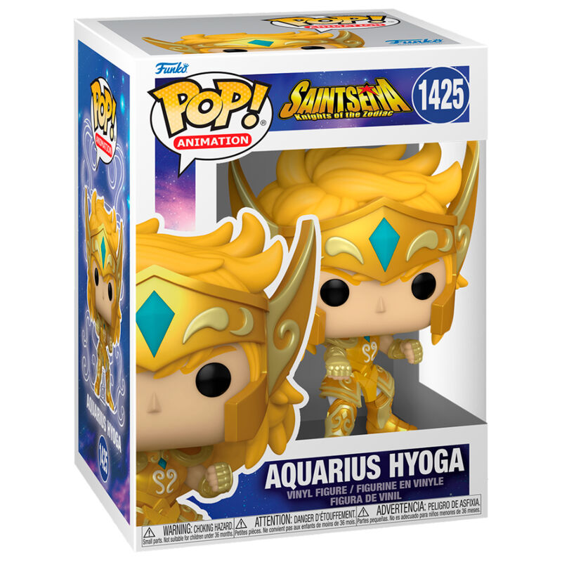 Figura Funko POP! de Hyoga de Aquarius con armadura dorada - 2