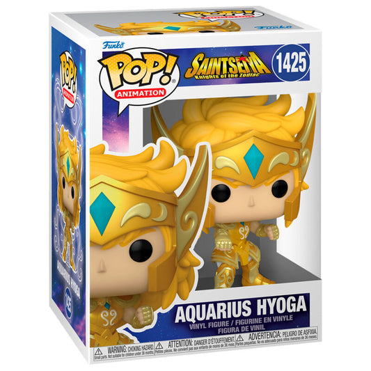 Figura Funko POP! de Hyoga de Aquarius con armadura dorada - 2