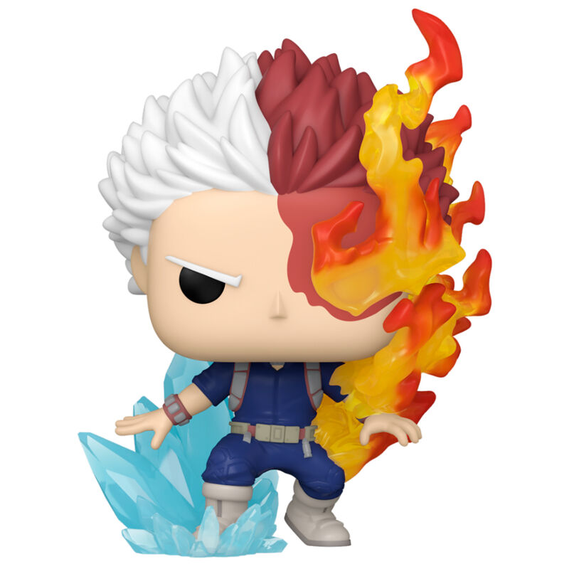 Figura Funko POP! de Shoto Todoroki con efectos de fuego y hielo