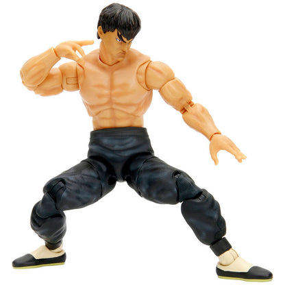 Figura articulada de Fei-Long de Street Fighter II con accesorios - 3