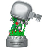 Figura Funko POP! MTV Moon Person plateada con bandera y detalles florales