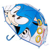 Paraguas burbuja azul de Sonic The Hedgehog con mango curvo