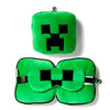 Almohada de viaje verde Creeper Minecraft con antifaz