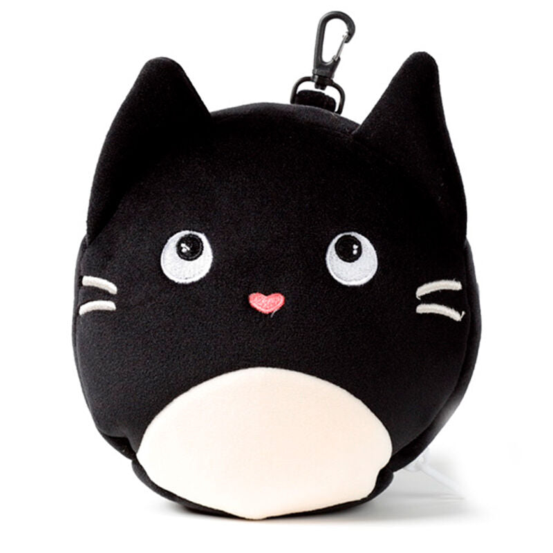 Almohada de viaje de gato negro con antifaz Relaxeazzz - 4