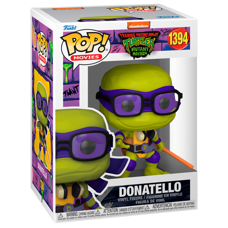 Figura Funko POP! de Donatello de Tortugas Ninja en caja