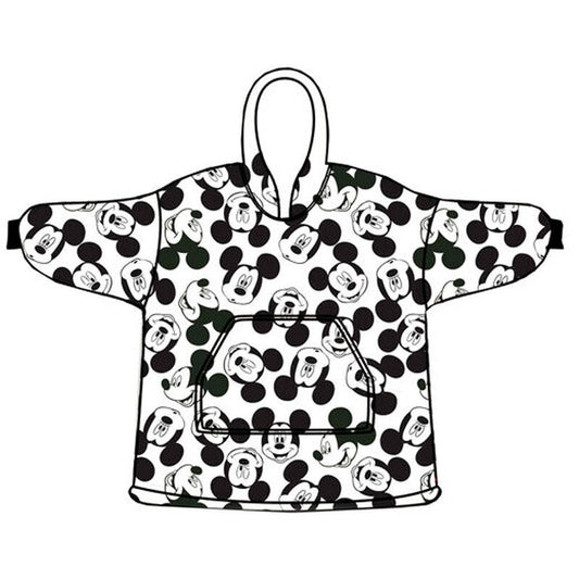 Bata sudadera oversize infantil de Mickey Disney con capucha y bolsillo delantero