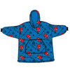 Bata sudadera oversize infantil azul de Spider-Man MARVEL con capucha