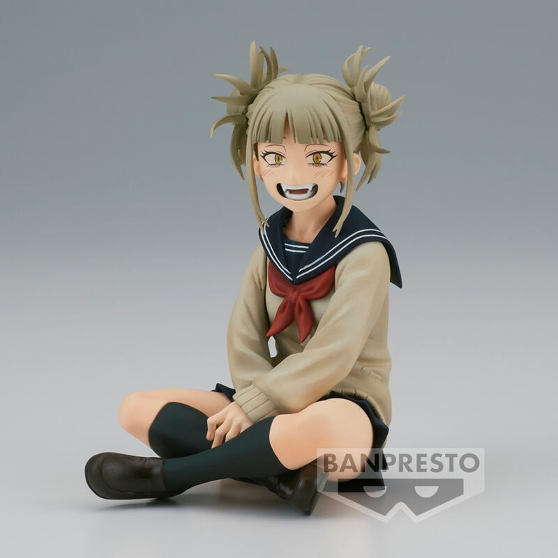 Figura de Himiko Toga de My Hero Academia sentada con uniforme escolar - 2