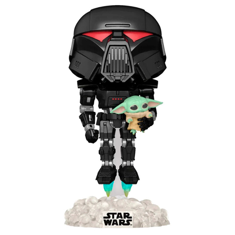 Figura Funko POP! Dark Trooper con Grogu de Star Wars - 2