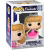 Figura Funko POP! de Cenicienta con vestido rosa en caja con ventana