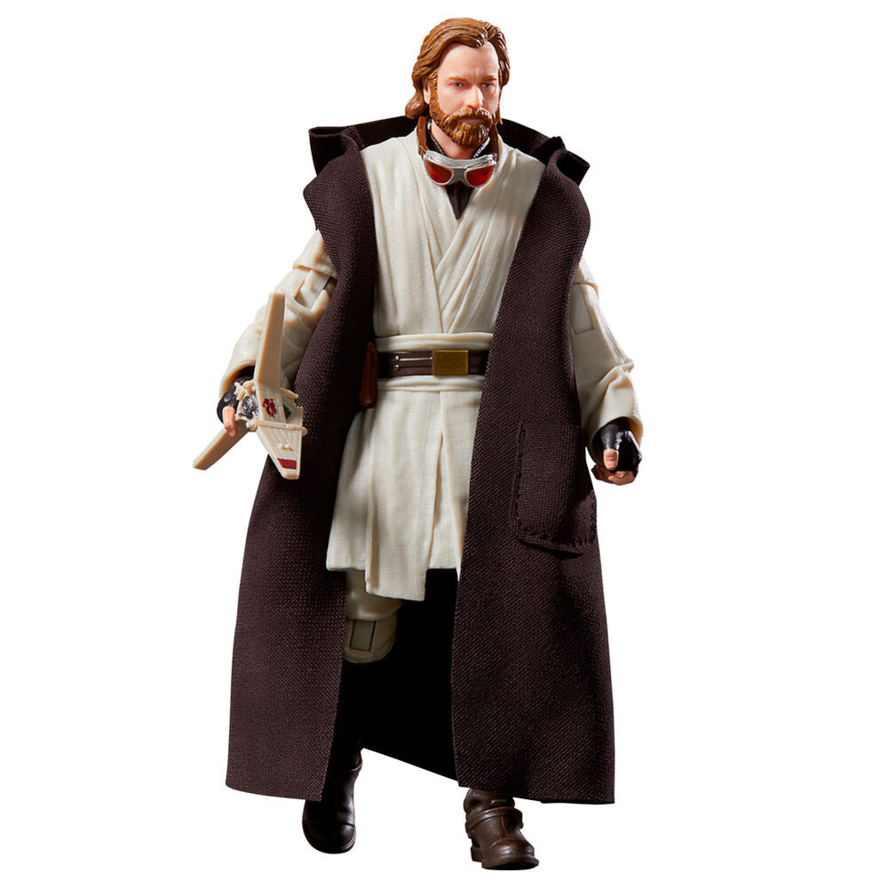 Figura articulada de Obi-Wan Kenobi Star Wars con capa y sable de luz azul - 4
