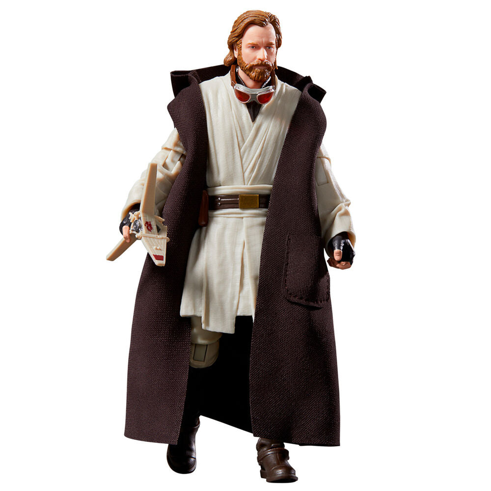 Figura articulada de Obi-Wan Kenobi Star Wars con capa y sable de luz azul - 6