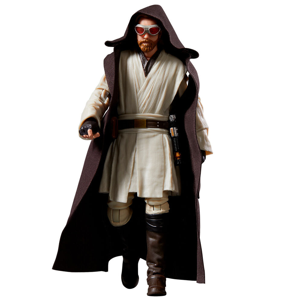 Figura articulada de Obi-Wan Kenobi Star Wars con capa y sable de luz azul - 8