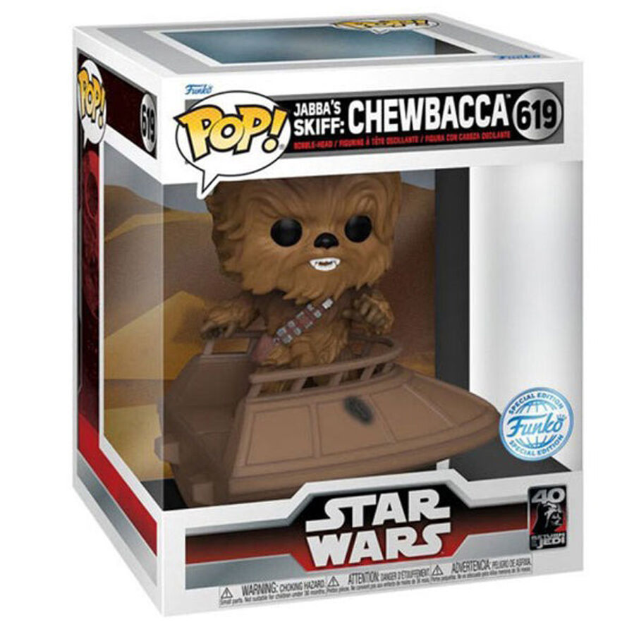 Figura Funko POP! Deluxe de Chewbacca sobre un vehículo con base Star Wars - 2