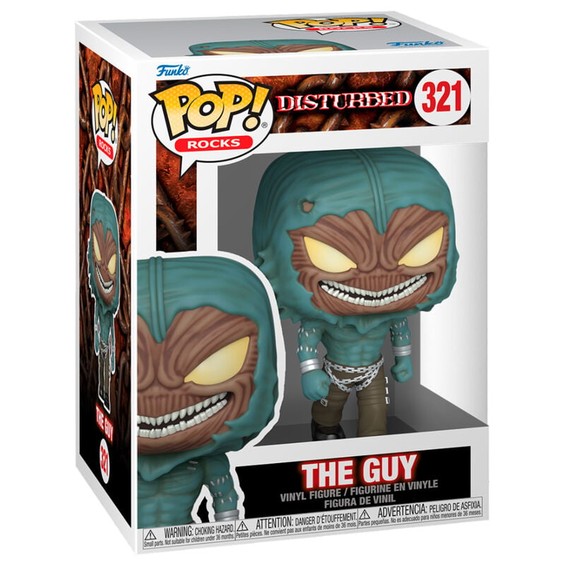 Figura Funko POP! Rocks Disturbed The Guy #321 en su caja