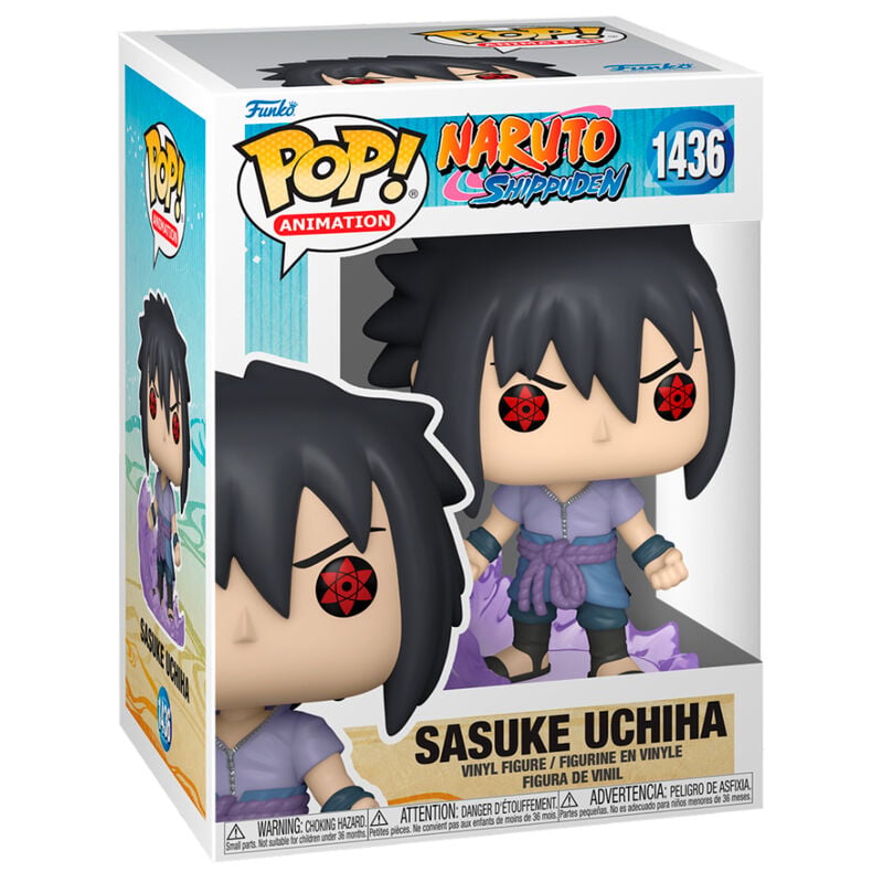 Figura Funko POP! de Sasuke Uchiha de Naruto Shippuden en caja