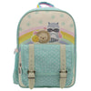 Mochila Bosque Kawanimals verde menta con animales y arcoíris