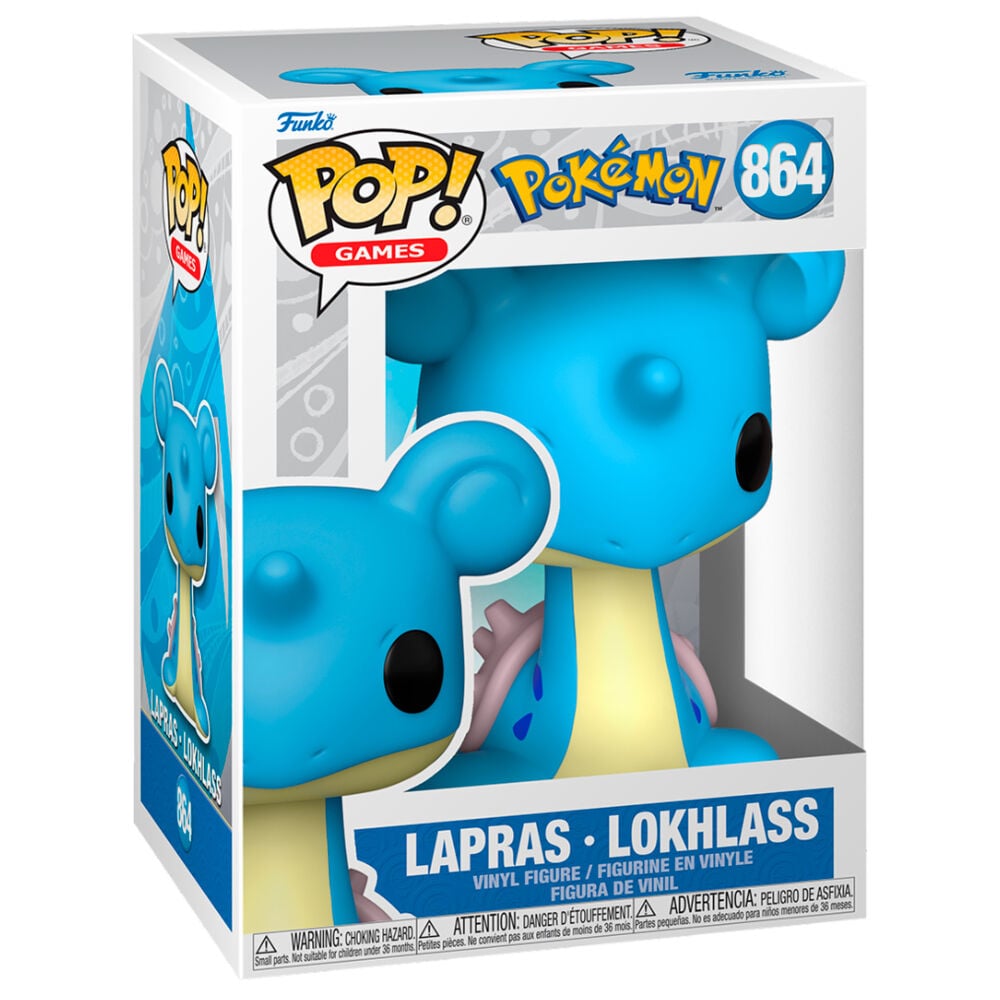 Figura Funko POP! Pokémon Lapras nº 864 en caja