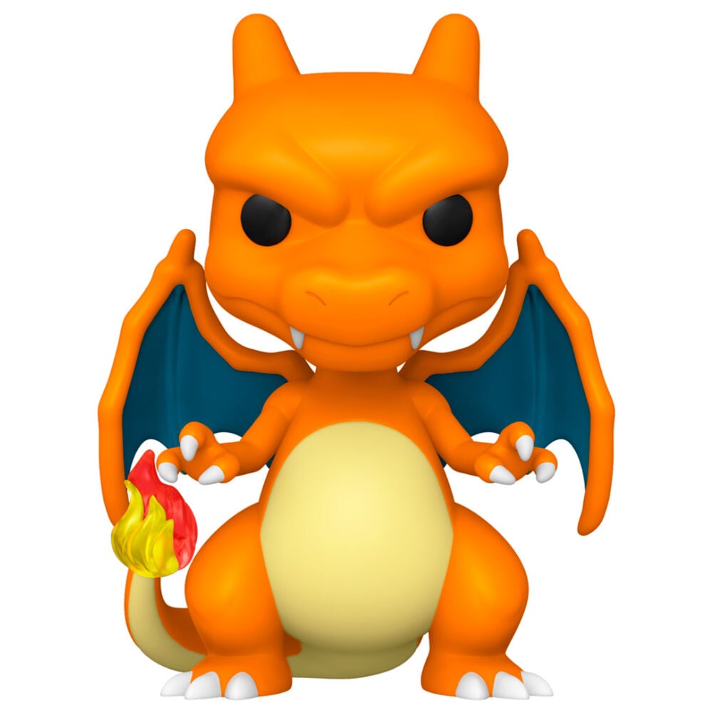 Figura Funko POP! de Charizard naranja con alas y llama en la cola