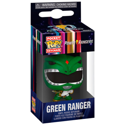 Llavero FUNKO Pocket POP! Green Ranger de Power Rangers en su caja