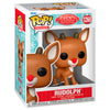 Figura Funko POP! de Rudolph con nariz roja en su caja