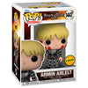 Figura Funko POP Chase de Armin Arlert de Attack on Titan en su caja