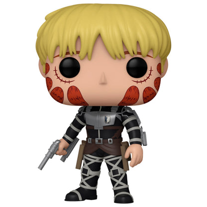 Figura Funko POP de Armin Arlelt de Attack on Titan en caja - 5