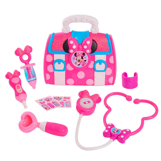 Set de doctora Minnie Disney con maletín rosa y accesorios médicos de juguete
