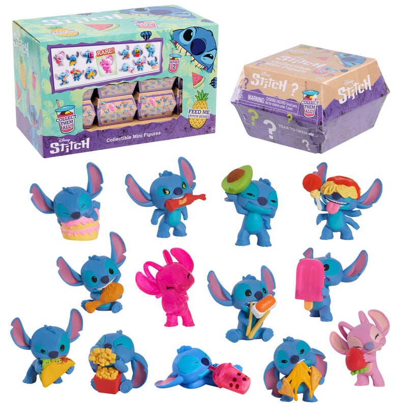 Figuras mini coleccionables de Stitch Disney con diseños surtidos