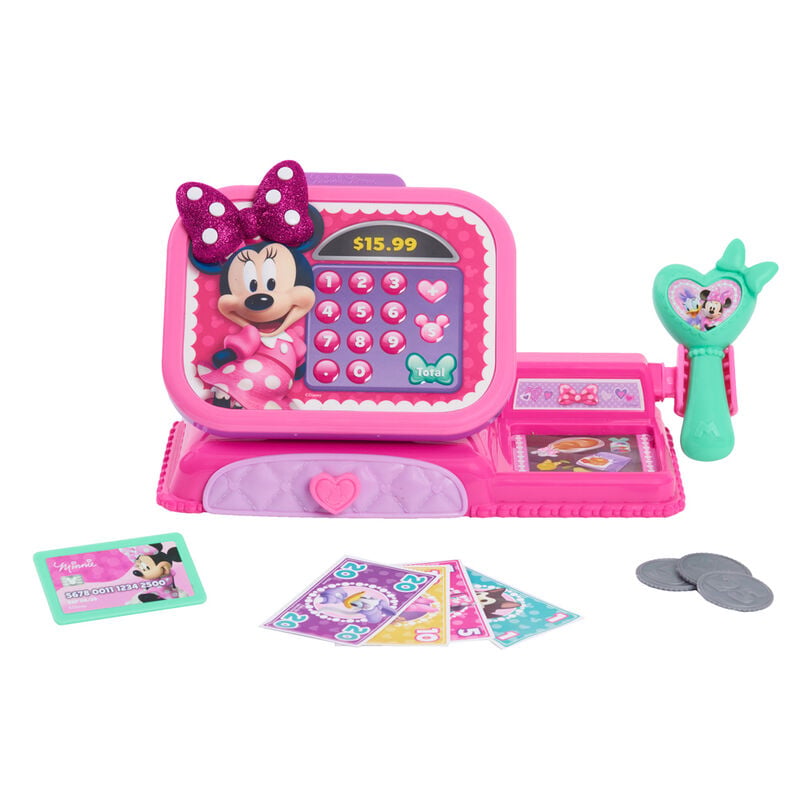 Caja registradora rosa de Minnie Mouse Disney con accesorios - 2