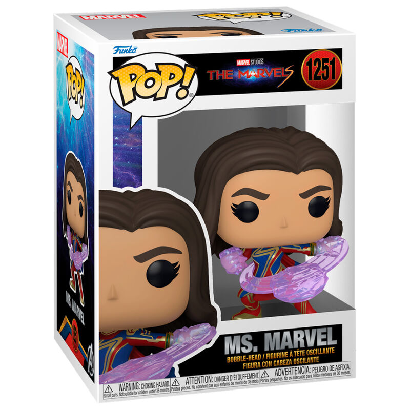 Figura Funko POP! de Ms. Marvel con efecto de energía morado - 2