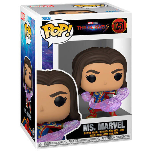 Figura Funko POP! de Ms. Marvel con efecto de energía morado - 2