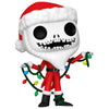 Figura Funko POP! de Santa Jack con luces navideñas