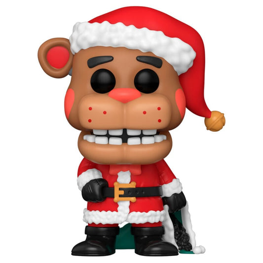Figura Funko POP! Santa Freddy de Five Nights at Freddy’s con traje navideño rojo