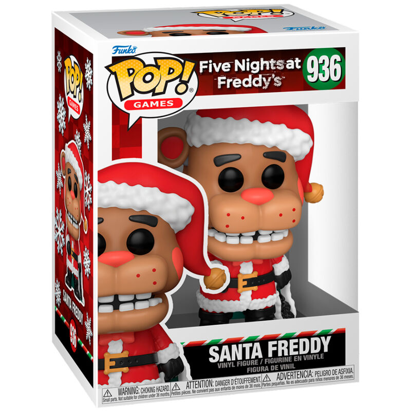 Figura Funko POP! Santa Freddy de Five Nights at Freddy’s con traje navideño rojo - 2