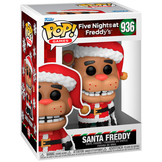 Figura Funko POP! Santa Freddy de Five Nights at Freddy’s con traje navideño rojo - 2