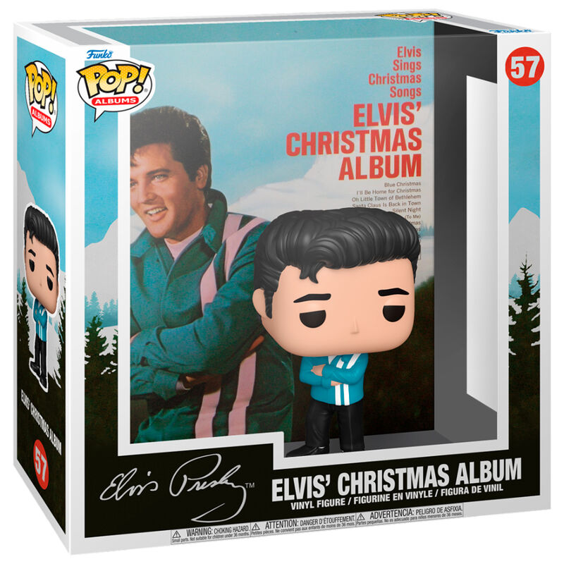 Figura Funko POP! Albums de Elvis Presley con presentación de Elvis’ Christmas Album
