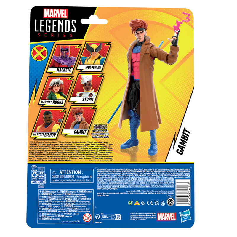 Figura articulada de Gambit de X-Men Marvel con accesorios - 7