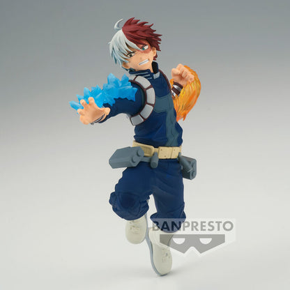 Figura de Shoto Todoroki con efectos de hielo y fuego
