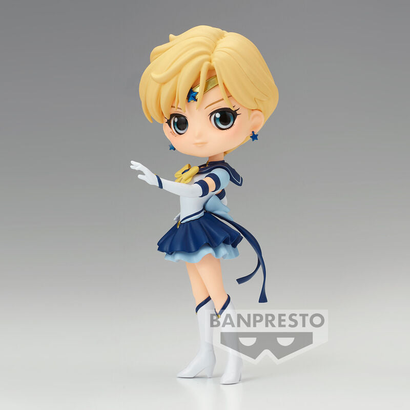 Figura Q Posket Eternal Sailor Uranus con uniforme blanco y azul - 2