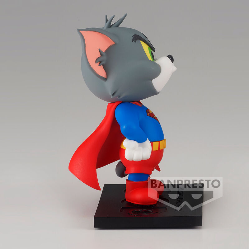 Figura de Tom de Tom y Jerry caracterizado como Superman sobre una base - 2