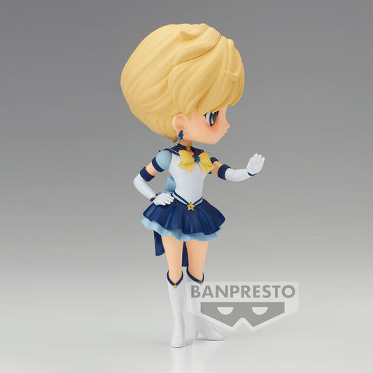 Figura Q Posket Eternal Sailor Uranus con uniforme blanco y azul - 3
