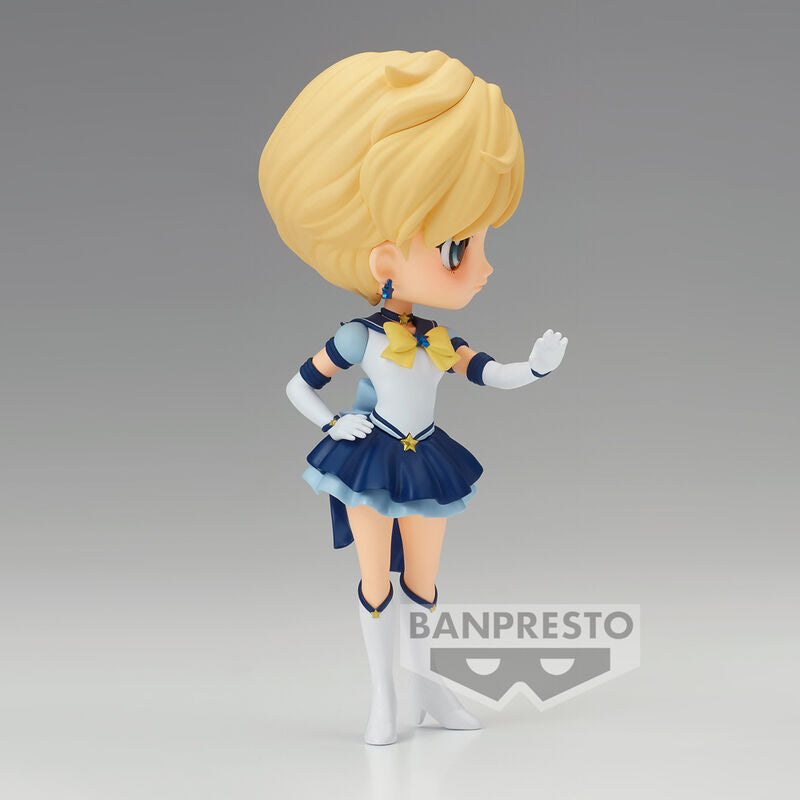 Figura Q Posket Eternal Sailor Uranus con uniforme blanco y azul - 3