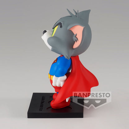 Figura de Tom de Tom y Jerry caracterizado como Superman sobre una base - 3