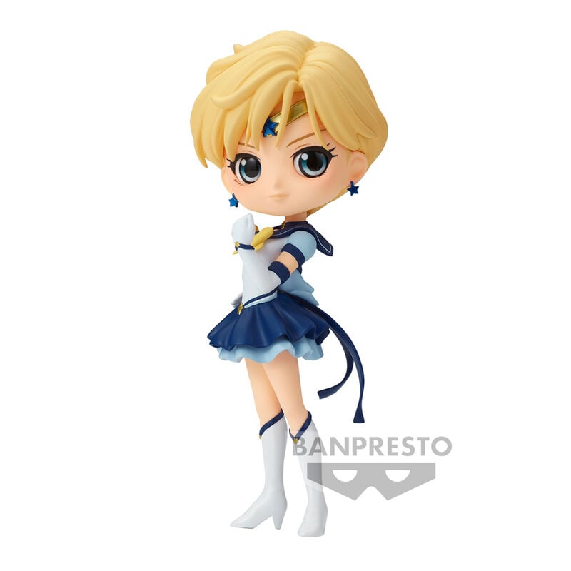 Figura Q Posket de Eternal Sailor Uranus ver. B con uniforme de marinera azul