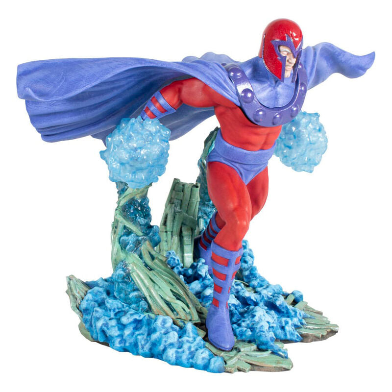 Figura de Magneto Marvel Comic Gallery con capa y efectos de energía azul - 2
